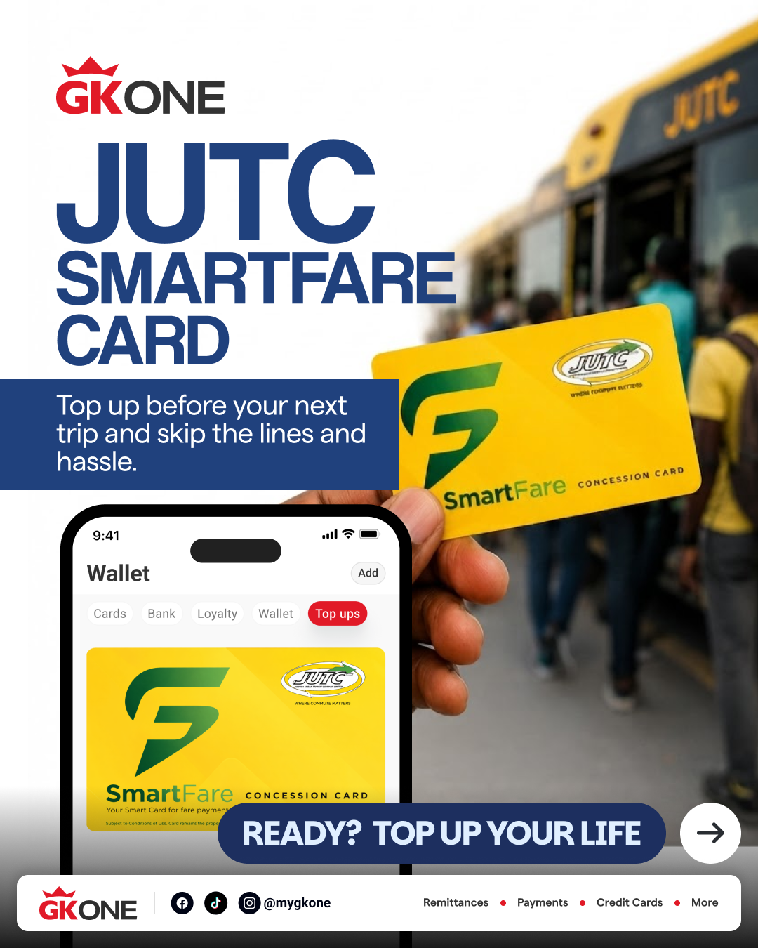JUTC SmartFare Top-Ups